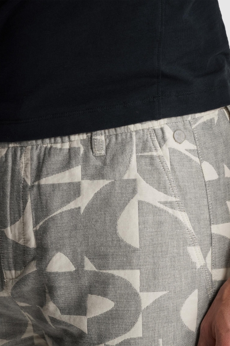 Cast Iron grijze heren korte broek | Close up