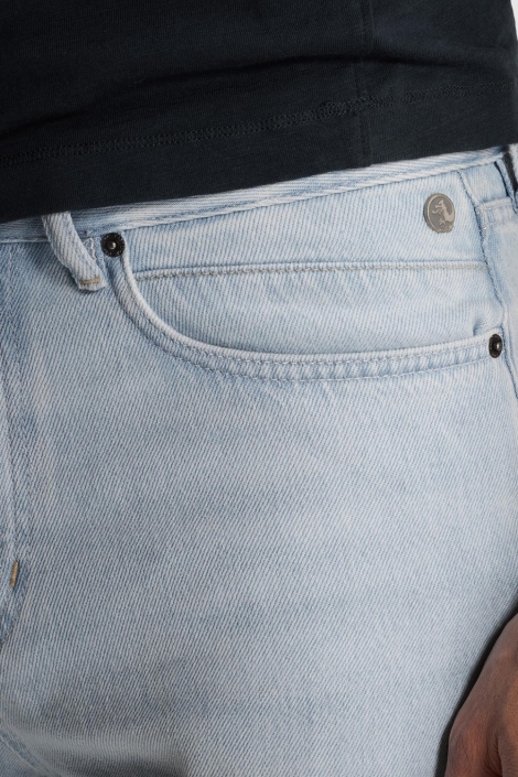 Cast Iron blauwe heren korte broek | Close up