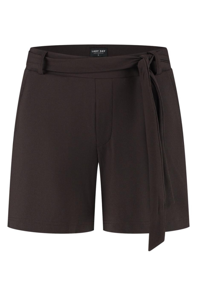 Lady Day bruine dames korte broek | Vooraanzicht