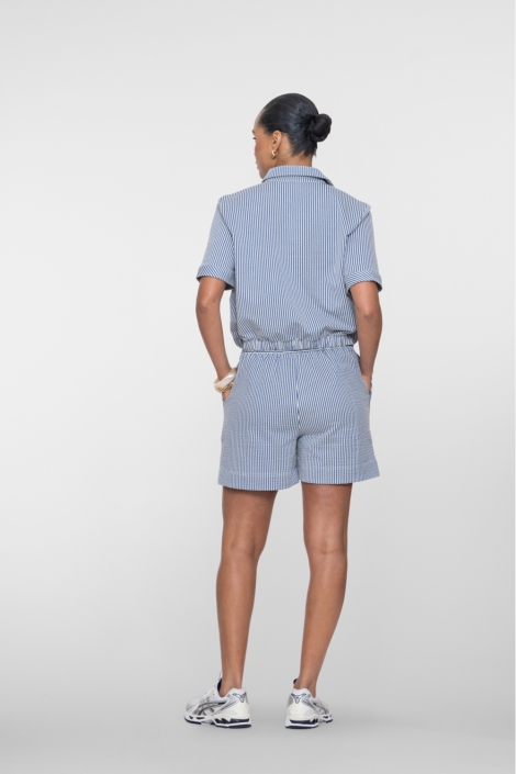 Geisha blauwe dames korte broek | Model