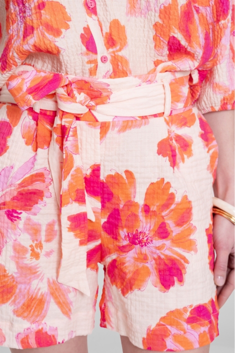 Geisha beige dames korte broek | Kleurstaal