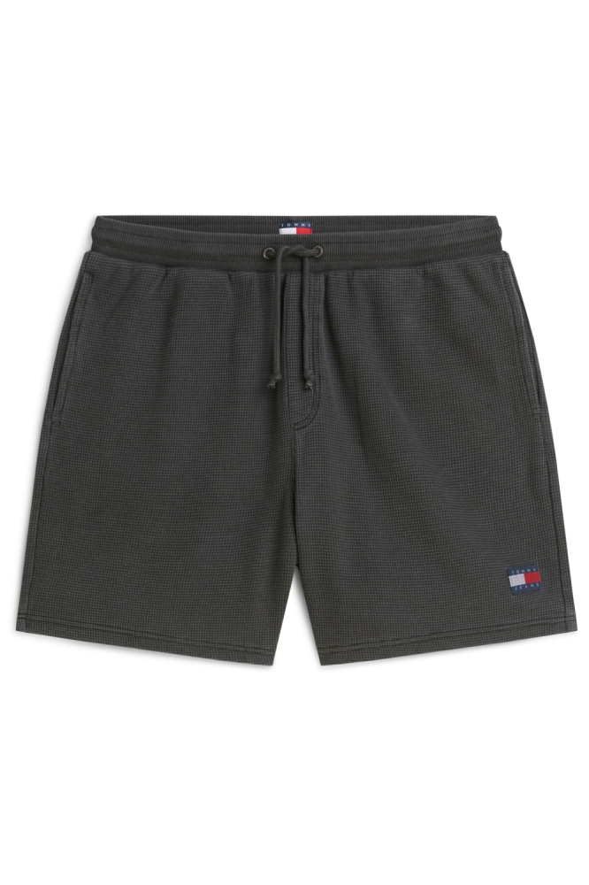 Tommy Jeans zwarte heren korte broek | Vooraanzicht