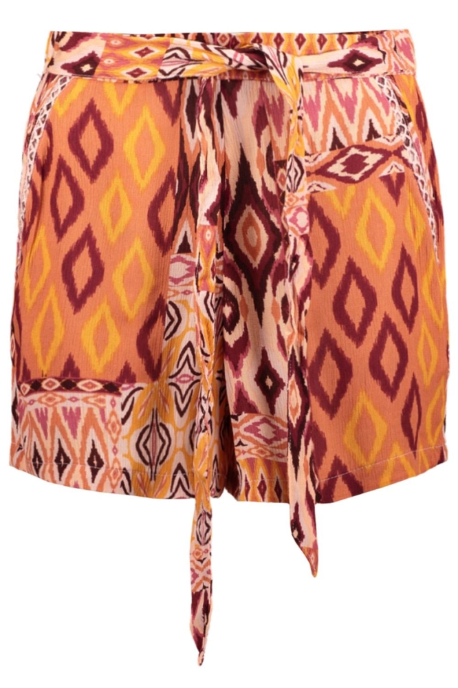 Vero Moda oranje dames korte broek | Vooraanzicht