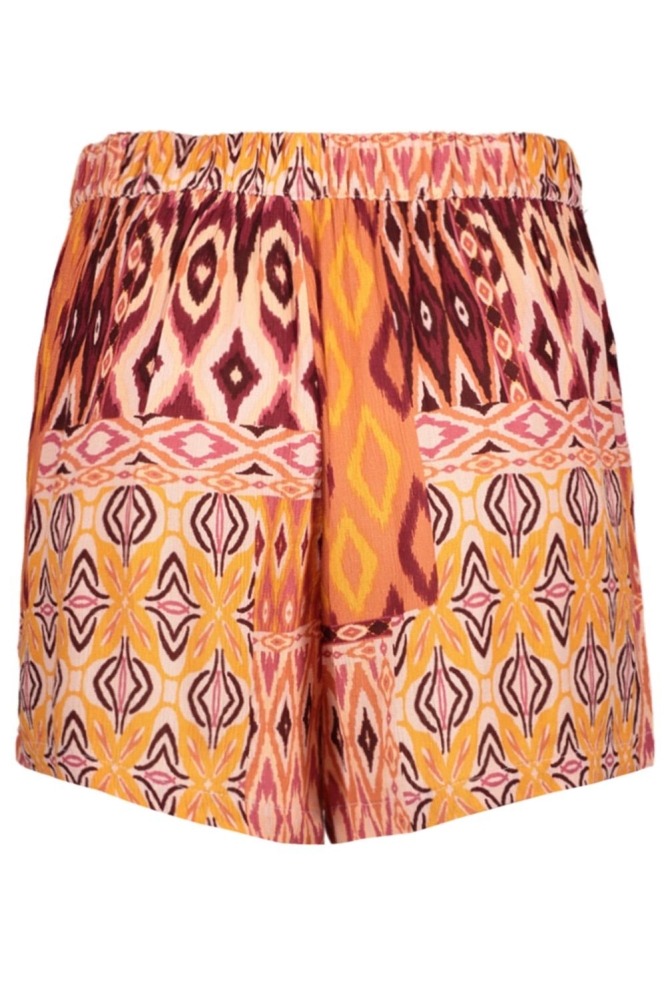 Vero Moda oranje dames korte broek | Achteraanzicht