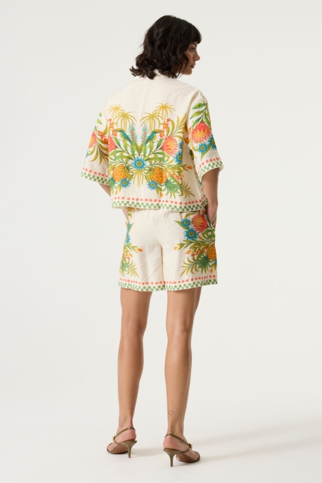 Garcia beige dames korte broek | Model