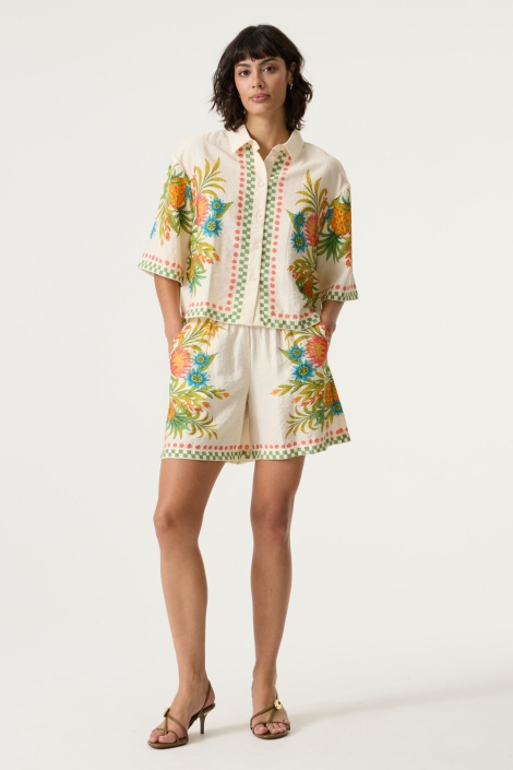 Garcia beige dames korte broek | Model