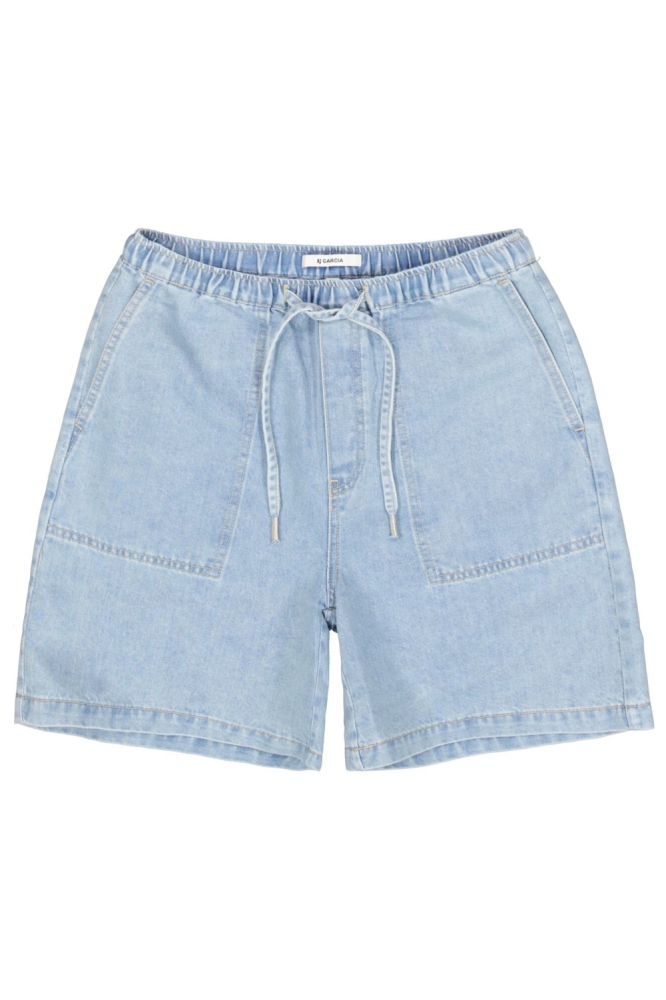 Garcia blauwe dames korte broek | Vooraanzicht