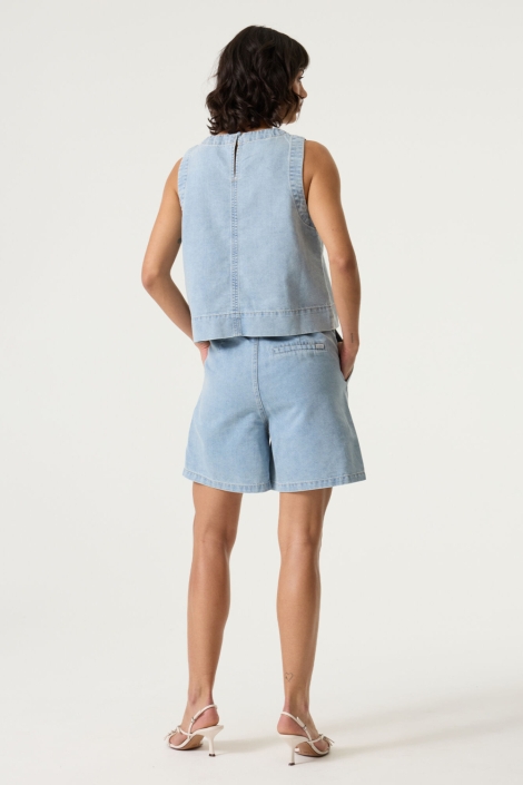 Garcia blauwe dames korte broek | Model