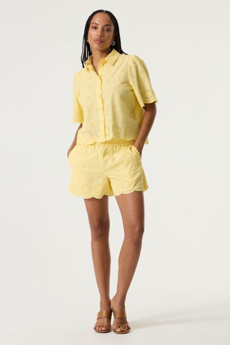 Garcia gele dames korte broek | Model