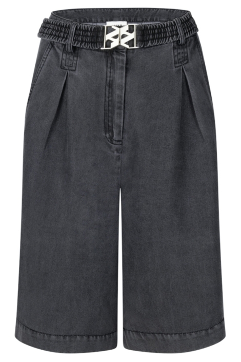 Aaiko grijze dames korte broek | Vooraanzicht