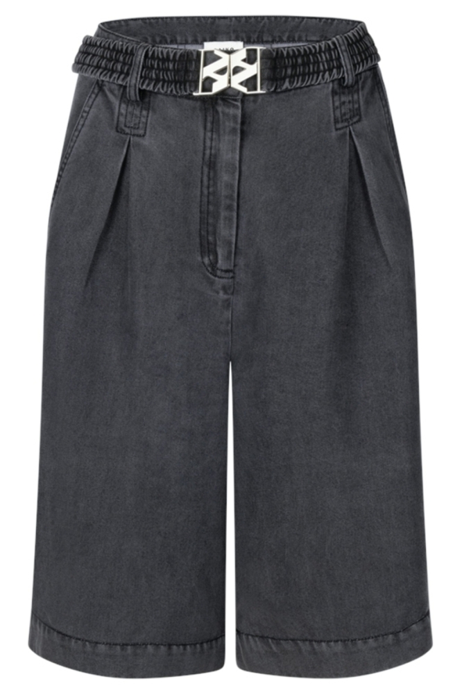 Aaiko grijze dames korte broek | Vooraanzicht