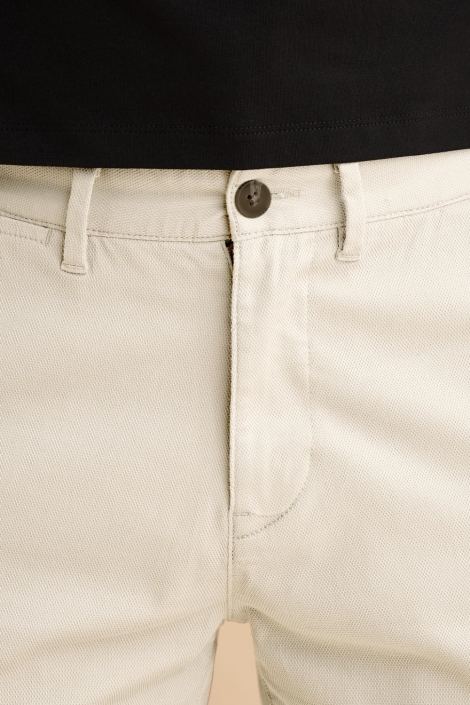 Vanguard witte heren korte broek | Close up