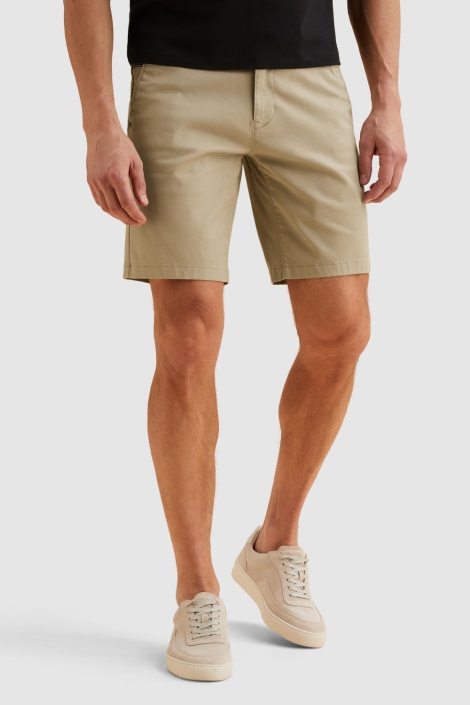 Vanguard beige heren korte broek | Model vooraanzicht