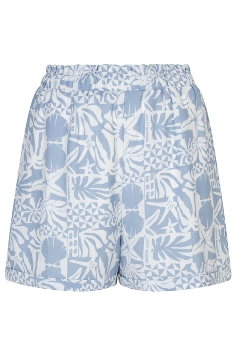 Lofty Manner blauwe dames korte broek | Vooraanzicht