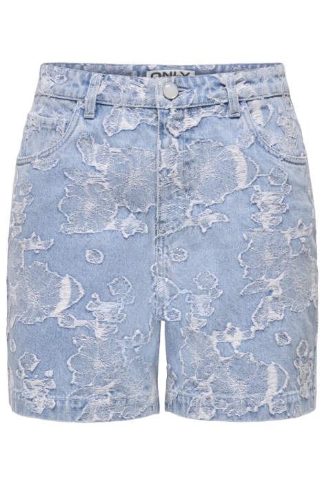Only blauwe dames korte broek | Vooraanzicht