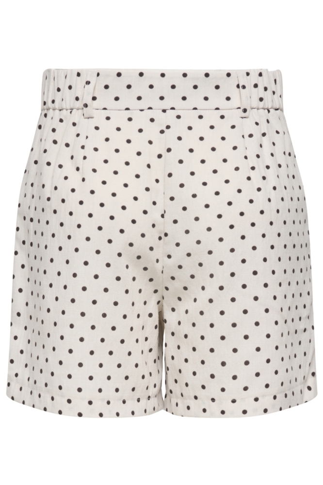 Only ecru dames korte broek | Achteraanzicht