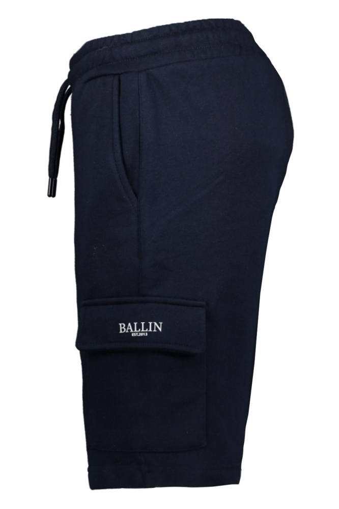 Ballin blauwe heren korte broek | Zijaanzicht