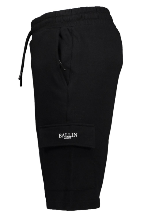 Ballin zwarte heren korte broek | Zijaanzicht