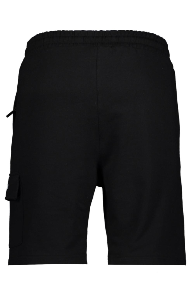 Ballin zwarte heren korte broek | Achteraanzicht
