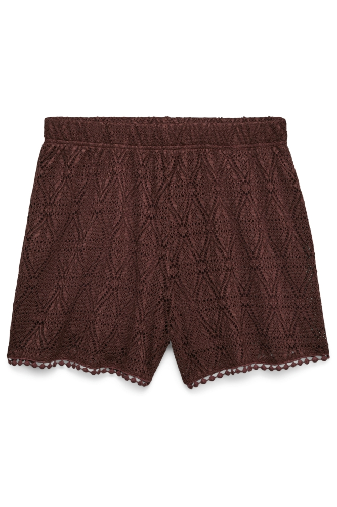 Vero Moda bordeaux dames korte broek | Vooraanzicht