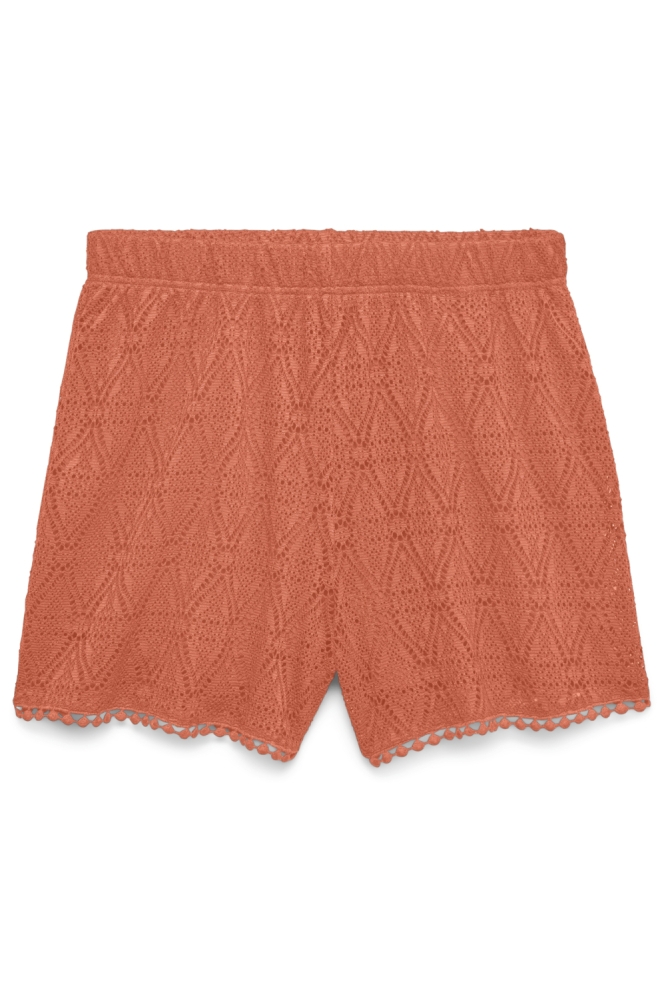 Vero Moda oranje dames korte broek | Vooraanzicht