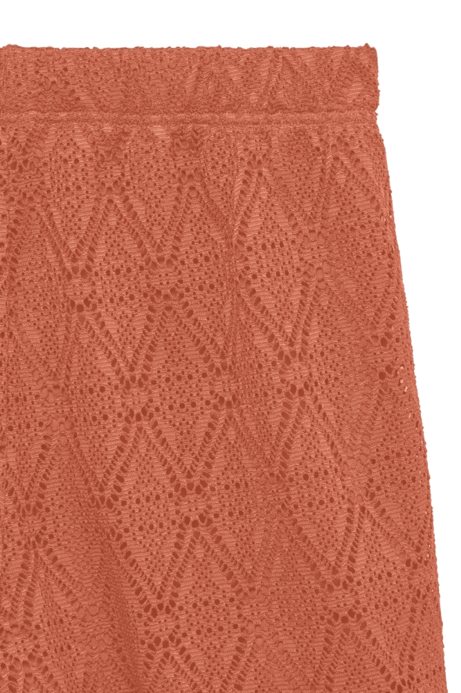 Vero Moda oranje dames korte broek | Close up