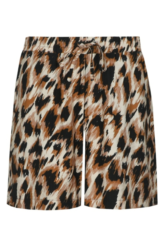 C&S The Label camel dames korte broek | Vooraanzicht