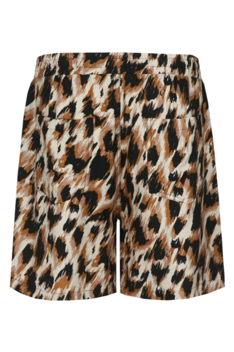 C&S The Label camel dames korte broek | Achteraanzicht