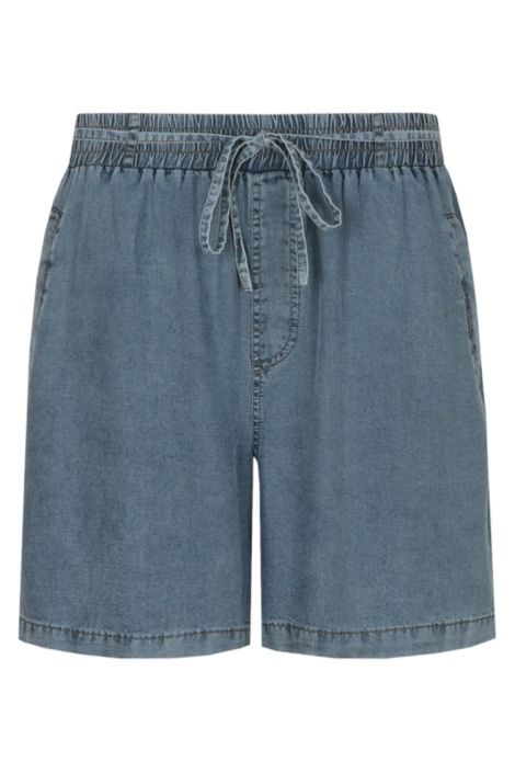 C&S The Label blauwe dames korte broek | Vooraanzicht