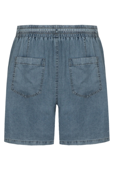 C&S The Label blauwe dames korte broek | Achteraanzicht