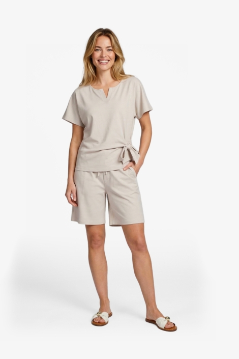 C&S The Label beige dames korte broek | Model