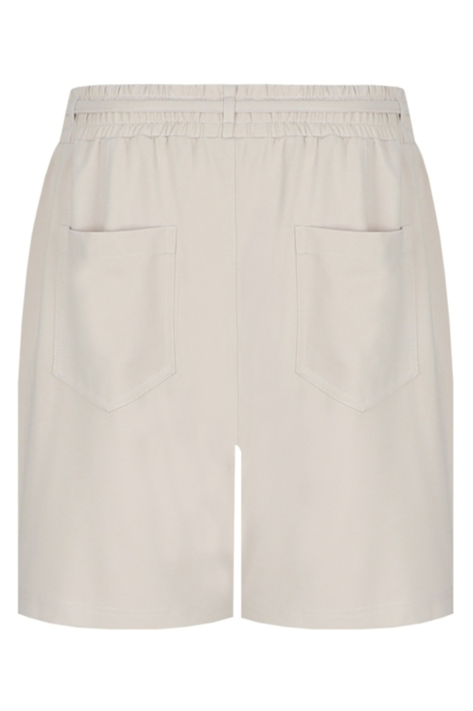 C&S The Label beige dames korte broek | Achteraanzicht
