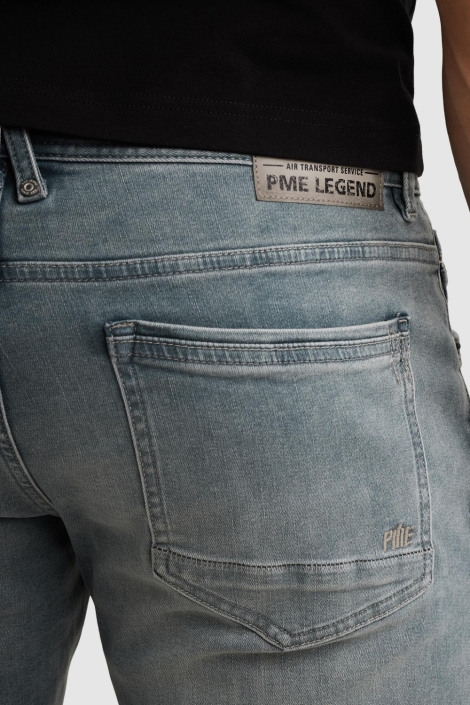 PME legend blauwe heren korte broek | Close up