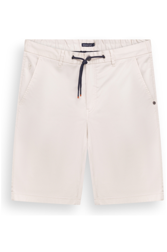State of Art ecru heren korte broek | Vooraanzicht