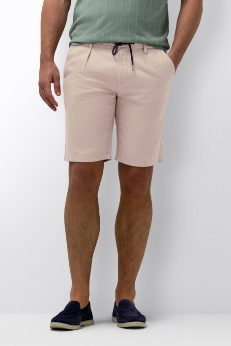 State of Art zand heren korte broek | Model vooraanzicht