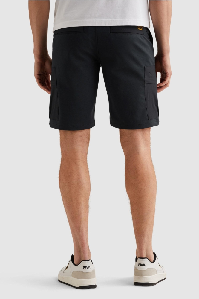 PME legend blauwe heren korte broek | Model achteraanzicht