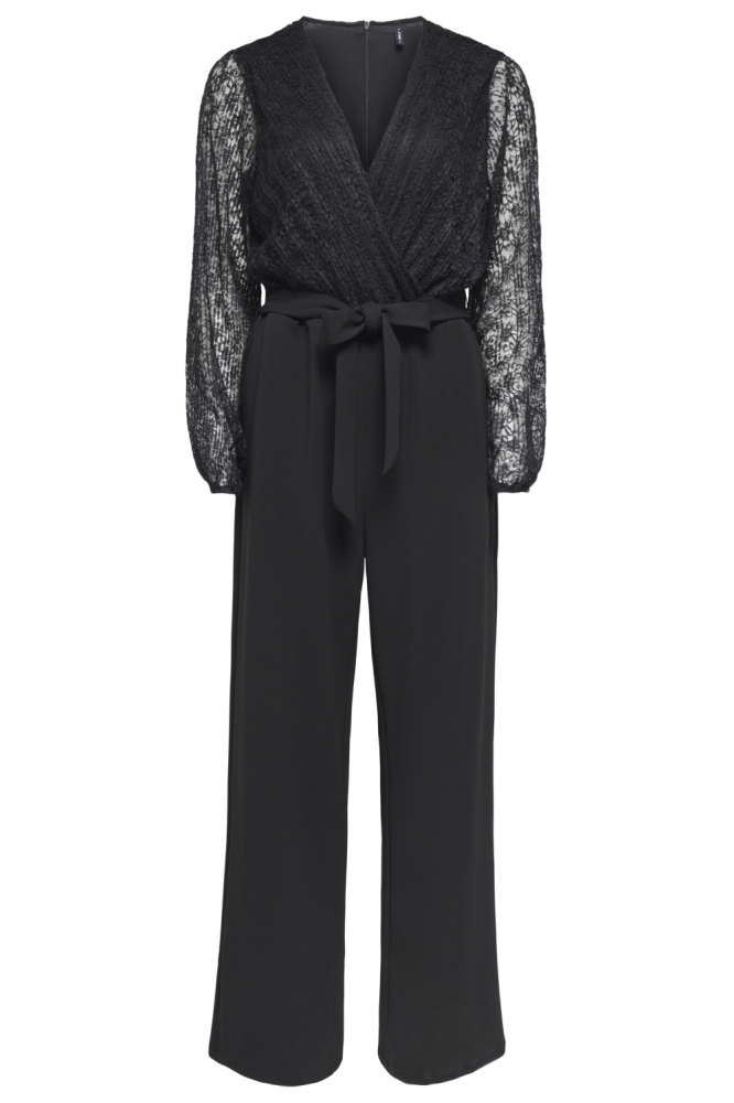 Only zwarte dames jumpsuit | Vooraanzicht