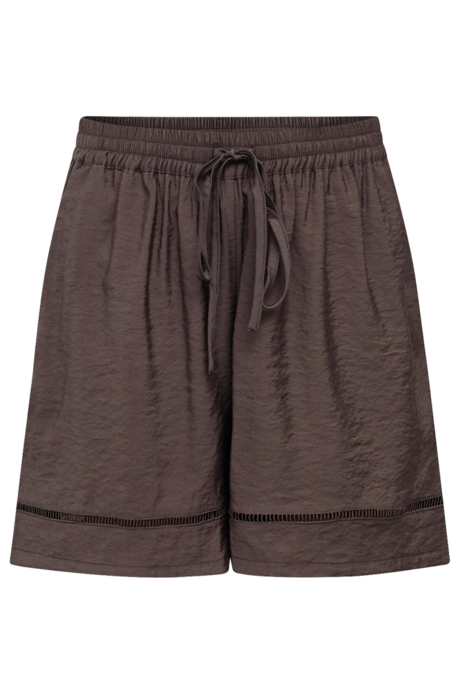 SisterS point bruine dames korte broek | Vooraanzicht