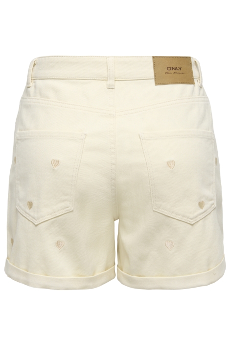 Only ecru dames korte broek | Achteraanzicht