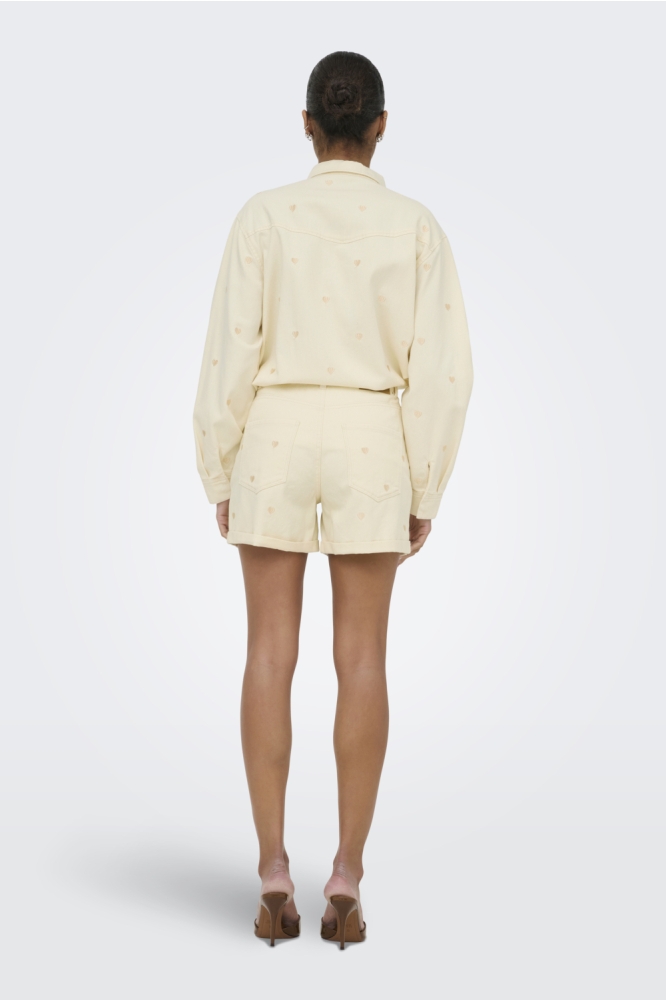 Only ecru dames korte broek | Model