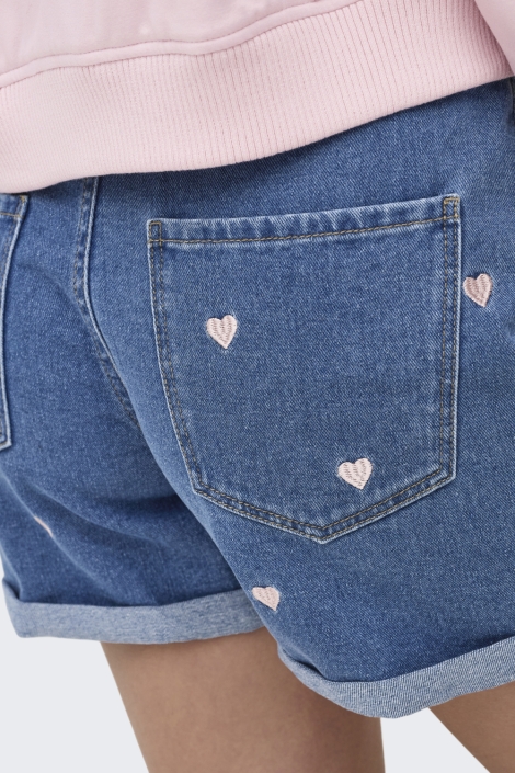 Only blauwe dames korte broek | Close up