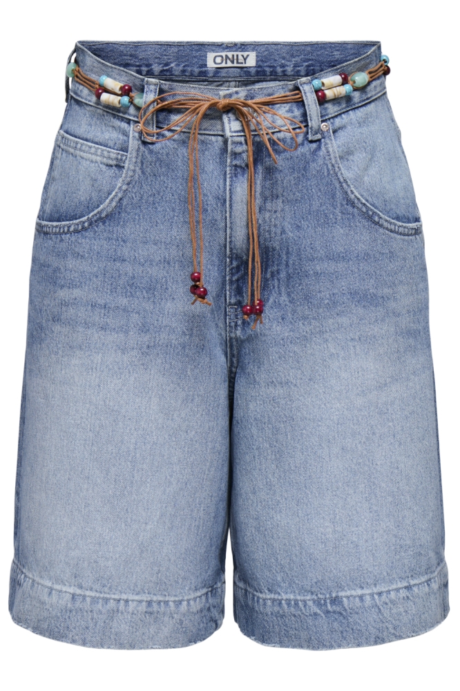 Only blauwe dames korte broek | Vooraanzicht