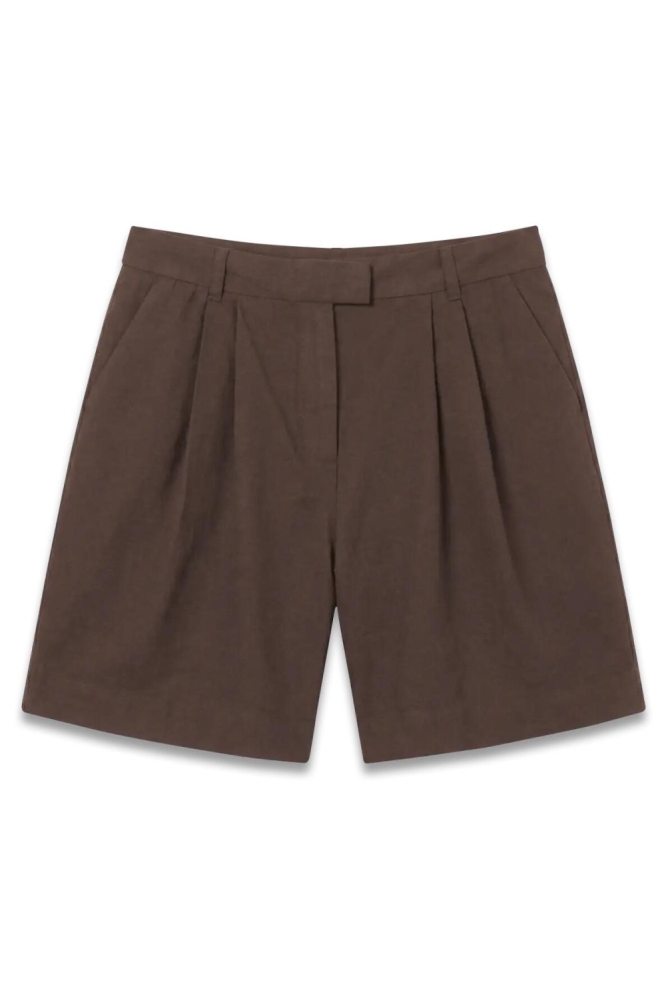 Vero Moda bruine dames korte broek | Vooraanzicht