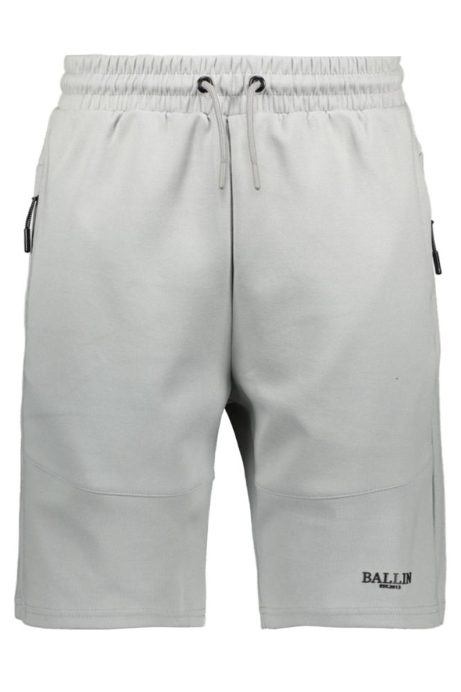Ballin grijze heren korte broek | Vooraanzicht