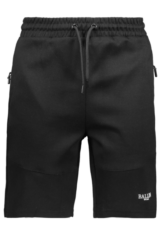Ballin zwarte heren korte broek | Vooraanzicht