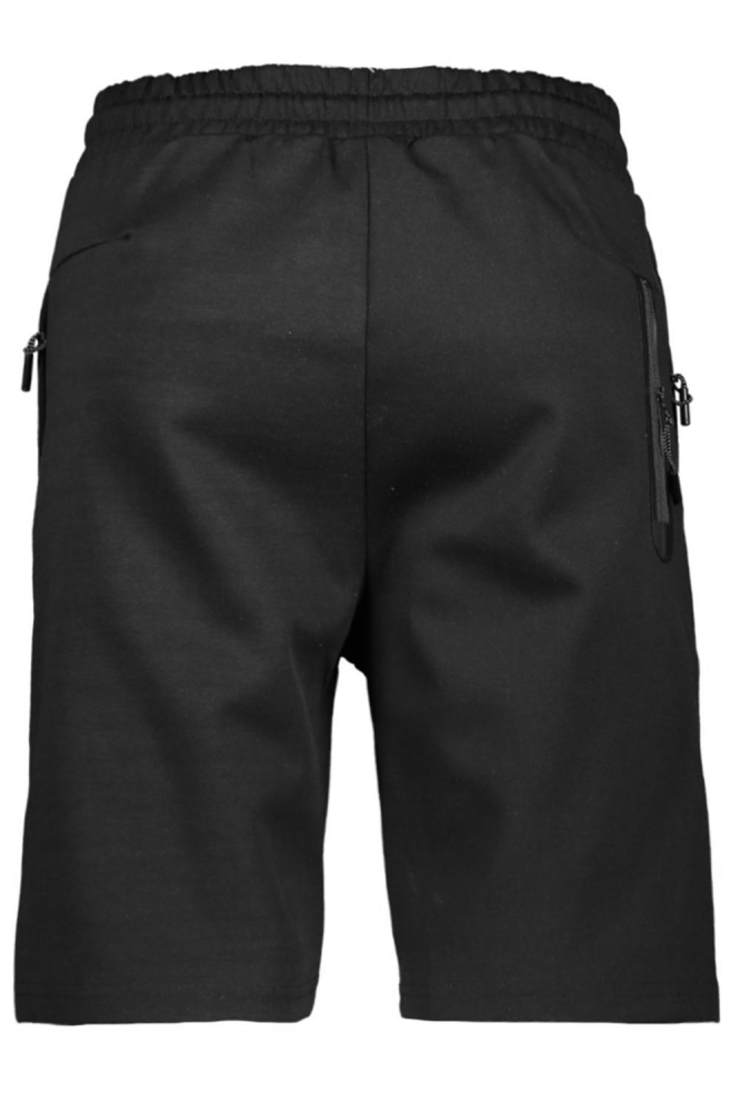 Ballin zwarte heren korte broek | Achteraanzicht