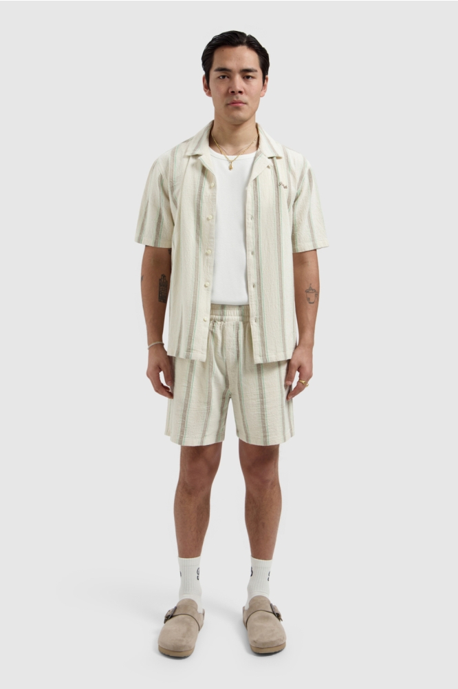 Pure Path ecru heren korte broek | Model