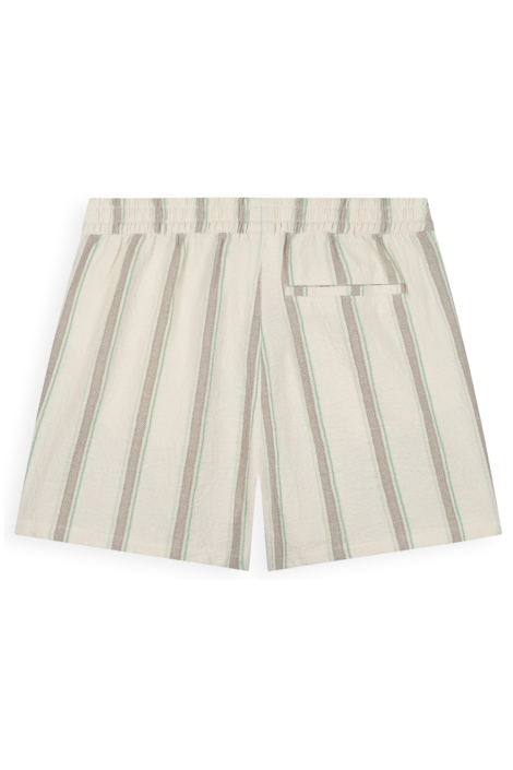 Pure Path ecru heren korte broek | Achteraanzicht