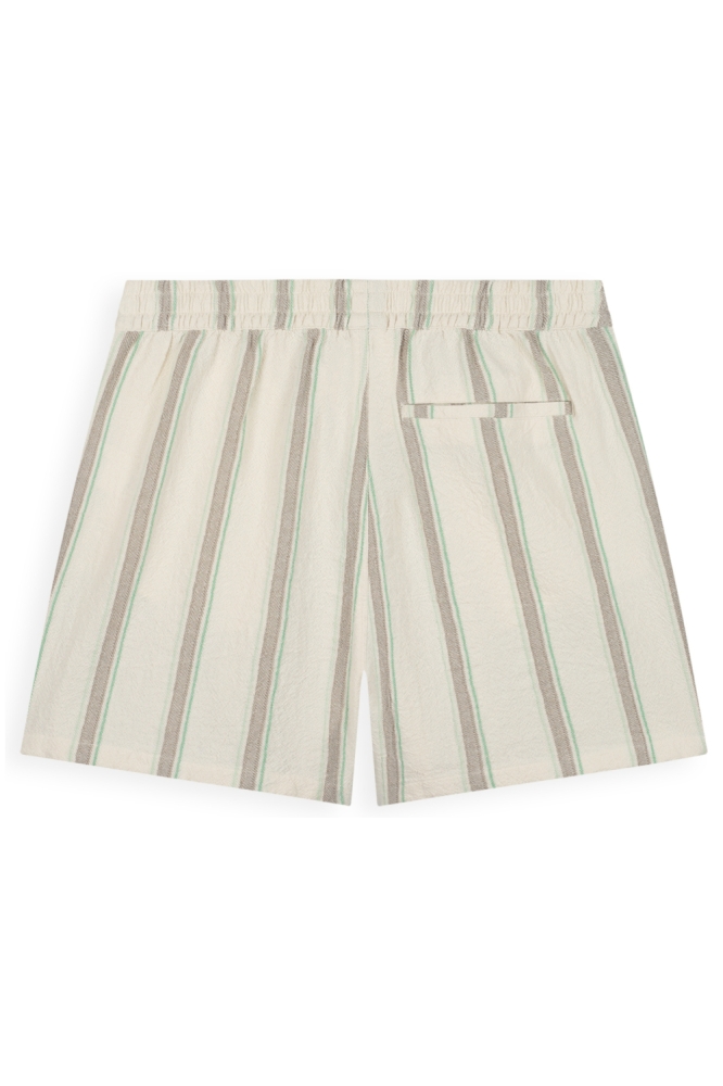 Pure Path ecru heren korte broek | Achteraanzicht