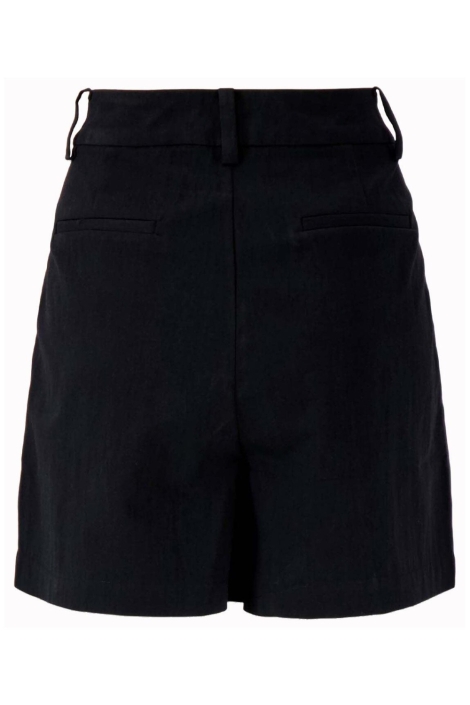 Zusss zwarte dames korte broek | Achteraanzicht